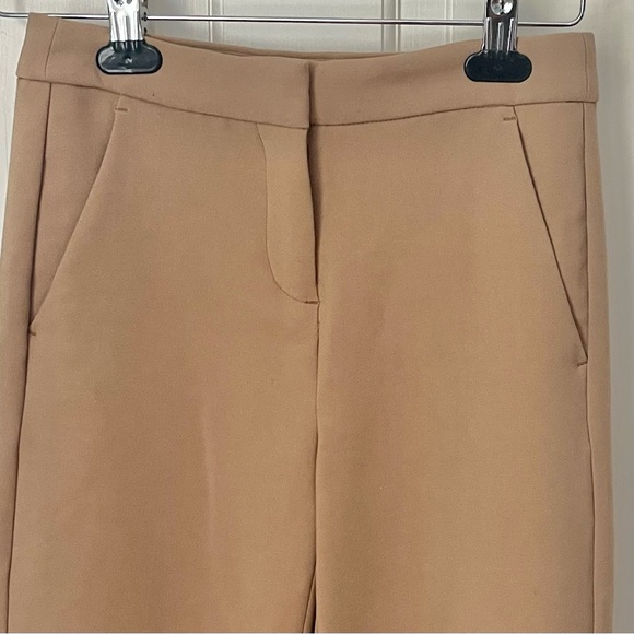 J Crew Kate Straight Leg Pant in Four Season Stretch 00 Petite Camel Office - Picture 6 of 12